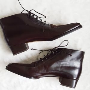 Like New SALVATORE FERRAGAMO Leather Suede Boots